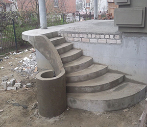 установка бетонных ступеней в Рузе
